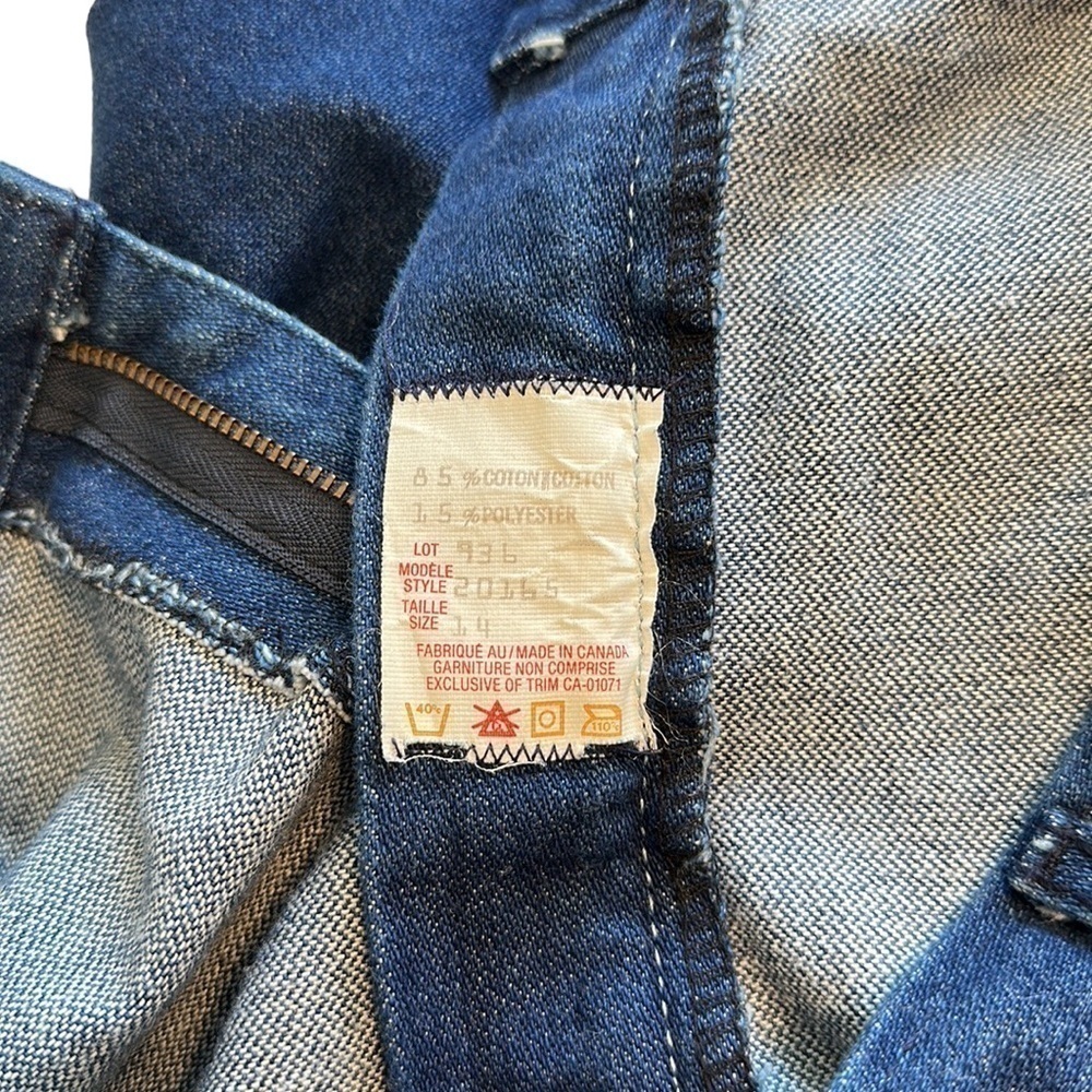 Jean St. Germain Vintage Blue Denim High Rise Straight Jeans - Size 14 - Picture 6 of 11